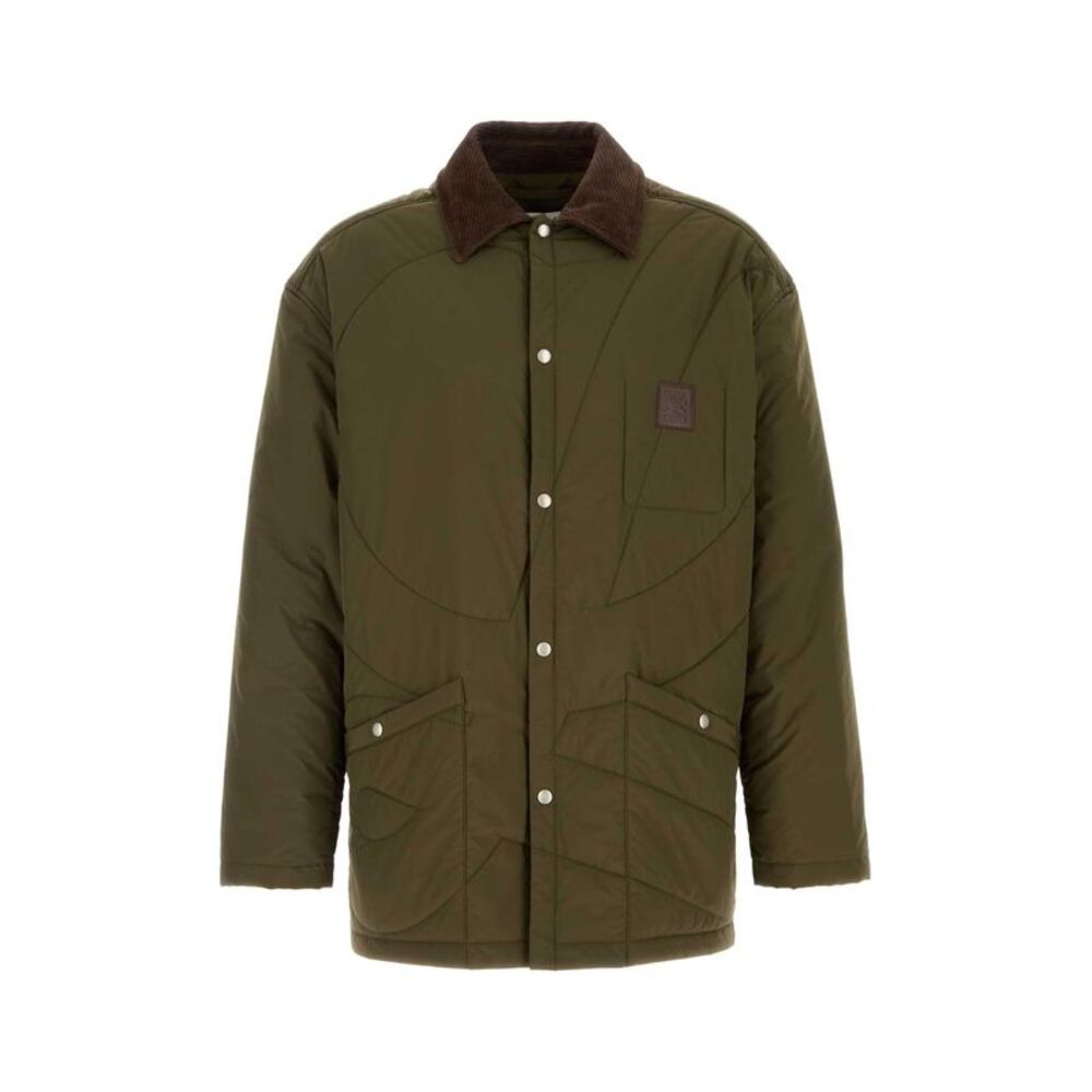 Loewe Men Army Green Polyester Jacket